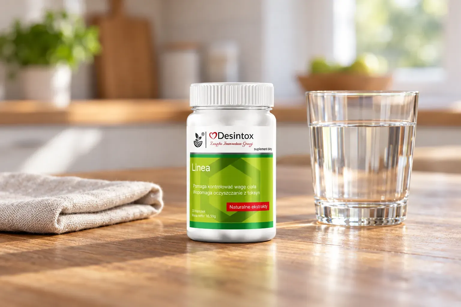 Desintox — opakowanie na co dzień